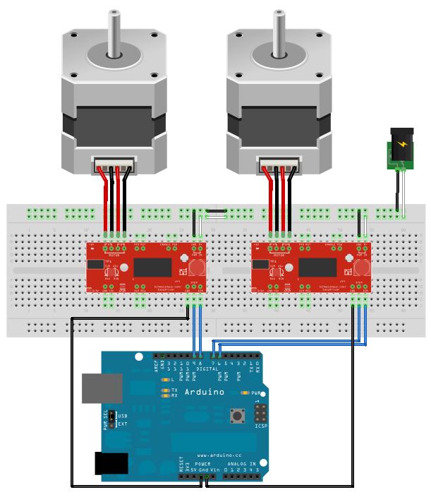 Arduino Stepper Motor Serial Control Connection Of Siemens